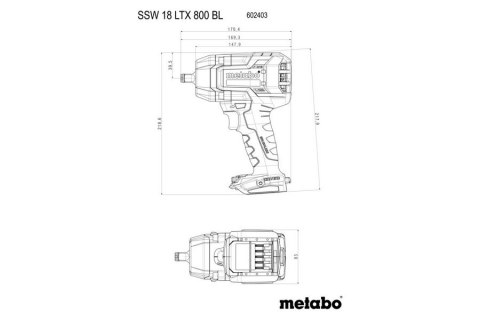 KLUCZ UDAROWY AKUMULATOROWY 1/2'' SSW 18 LTX 800 BL 2*5.5AH KLUCZ UDAROWY AKUMULATOROWY 1/2'' SSW 18 LTX 800 BL 2*5.5AH