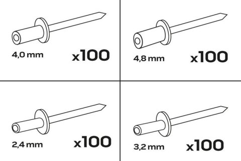NITY ZRYWALNE MIX 400SZT NITY ZRYWALNE MIX 400SZT