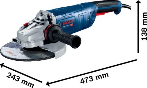 SZLIFIERKA KĄTOWA 230MM GWS 24-230 P 2400W SZLIFIERKA KĄTOWA 230MM GWS 24-230 P 2400W
