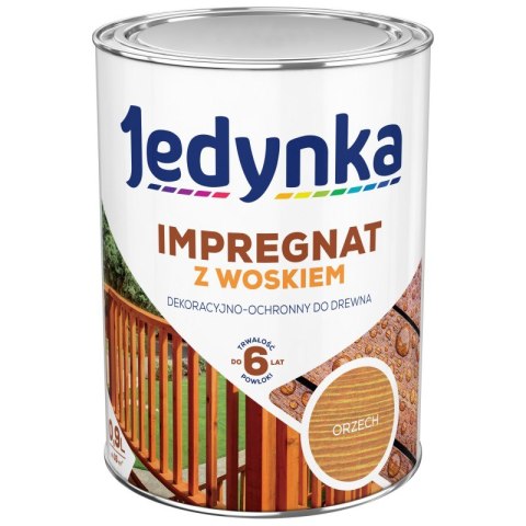 IMPREGNAT DO DREWNA Z WOSKIEM JEDYNKA ORZECH 0.9L IMPREGNAT DO DREWNA Z WOSKIEM JEDYNKA ORZECH 0.9L