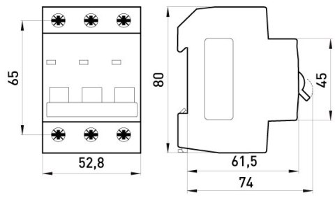 WYŁĄCZNIK NADPRĄDOWY MCB.PRO60 3P C16A 6KA WYŁĄCZNIK NADPRĄDOWY MCB.PRO60 3P C16A 6KA