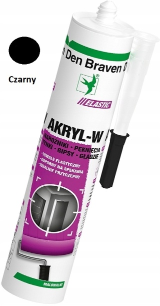 Akryl-W DEN BRAVEN czarny 280 ml