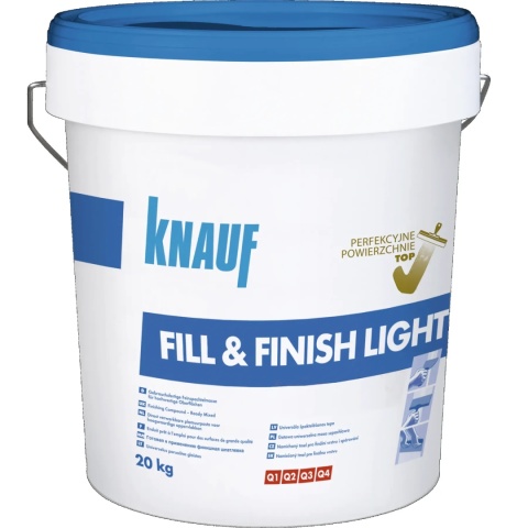 Gotowa masa szpachlowa Knauf Fill & Finish Light 20 kg do spoinowania i wykańczania płyt GK