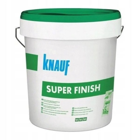 Gotowa masa szpachlowa Super Finish 20 kg – wiadro gładzi Sheetrock Knauf w hurtowni Mat-Bud Poznań