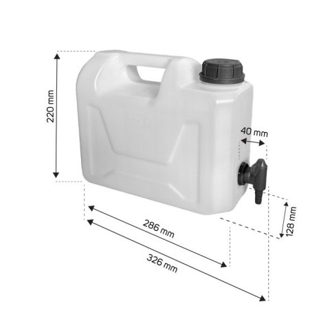 KANISTER NA WODĘ Z KRANEM PLASTIKOWYM 5L 3/4'' KANISTER NA WODĘ Z KRANEM PLASTIKOWYM 5L 3/4''