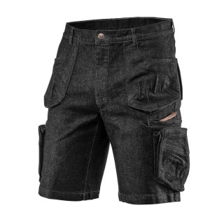KRÓTKIE SPODENKI ROBOCZE DENIM, CZARNE M