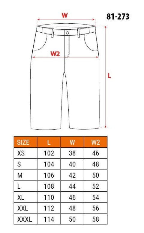 KRÓTKIE SPODENKI ROBOCZE DENIM, CZARNE M