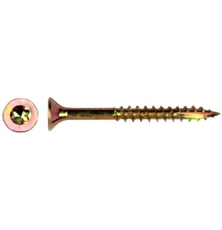 WKRĘT DO DREWNA OCYNK ŻÓŁTY NA TORX PFS+4.0*50MM T20 (510 4.0*50*)