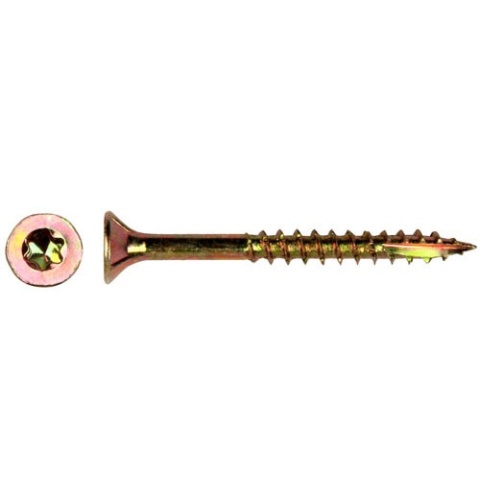 WKRĘT DO DREWNA OCYNK ŻÓŁTY NA TORX PFS+4.0*50MM T20 (510 4.0*50*)