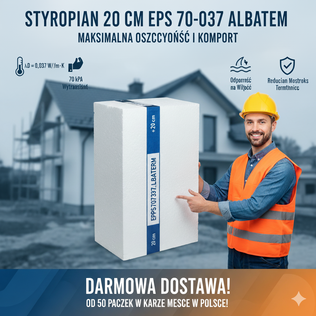 Maksymalna oszczędność i komfort – Styropian 20 cm EPS 70-037 Albaterm