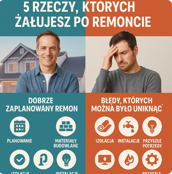🛠️ 5 rzeczy, których żałujesz po remoncie – numer 3 to koszmar!